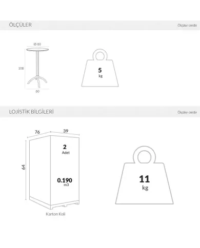 162 OCTOPUS MASA BAR Ø60