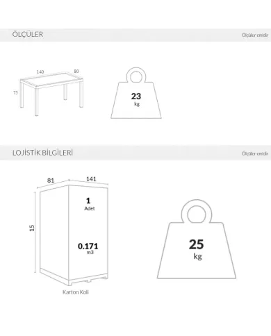 186 ARES MASA 80x140