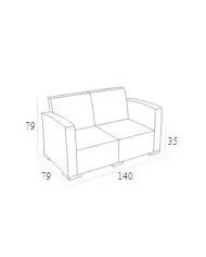 832 MONACO İKİLİ KOLTUK