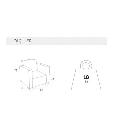 831 MONACO TEKLİ KOLTUK