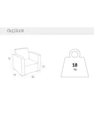 831 MONACO TEKLİ KOLTUK