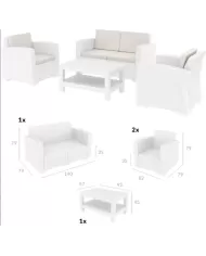 835 MONACO LOUNGE SET (Minderli)