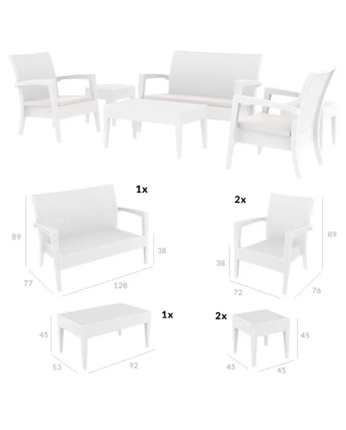 840 MIAMI LOUNGE SET (Minderli)