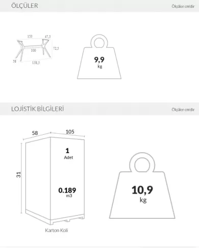 867 IBIZA MASA AYAĞI (küçük)