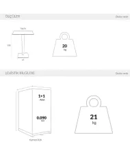 888 RIVA BAR MASA 70x70 cm