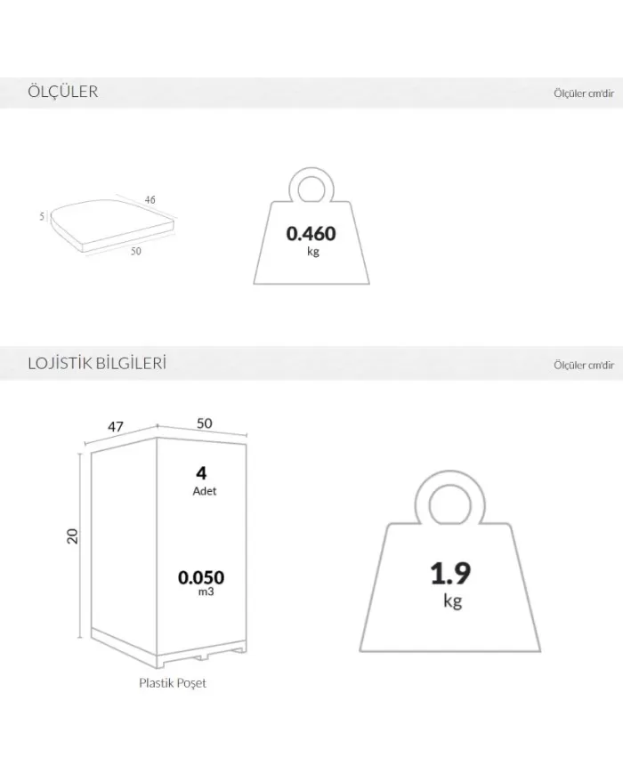897 MİNDER (aruba oturak minderi)
