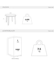 125 MASA Ø90 cm (4 kişilik)