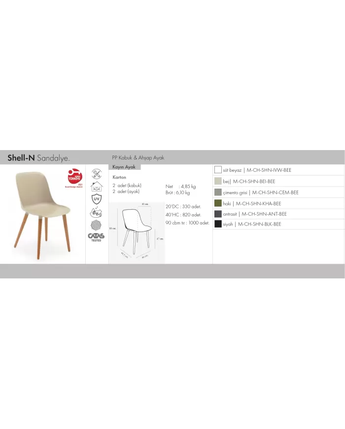 Shell-N Sandalye
