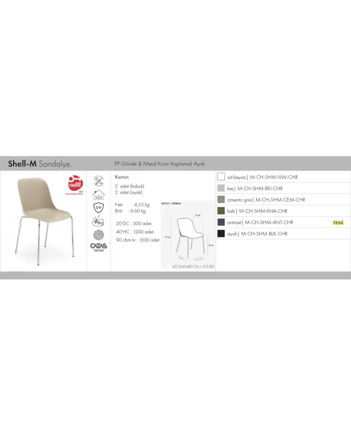 Shell-M Sandalye