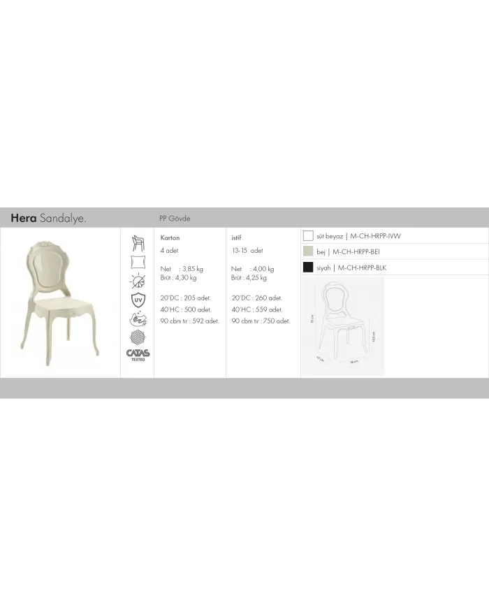 Hera Sandalye