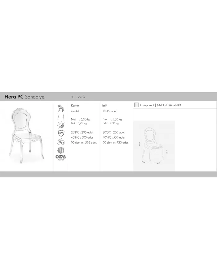 Hera PC Sandalye