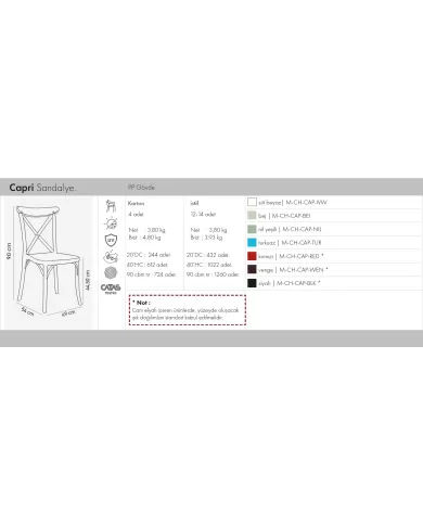 Capri Sandalye