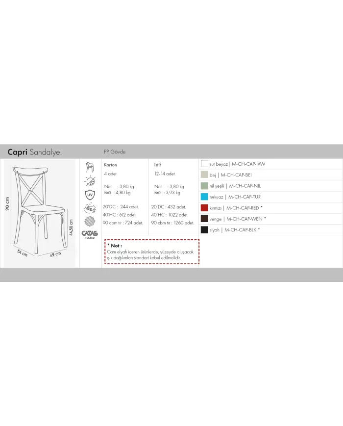 Capri Sandalye