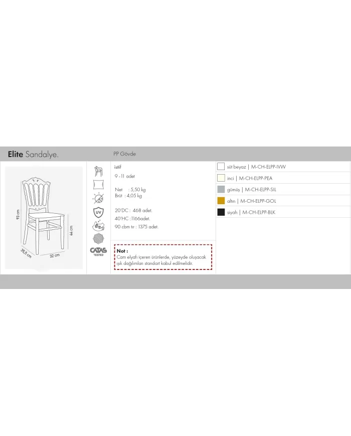 Elite Sandalye