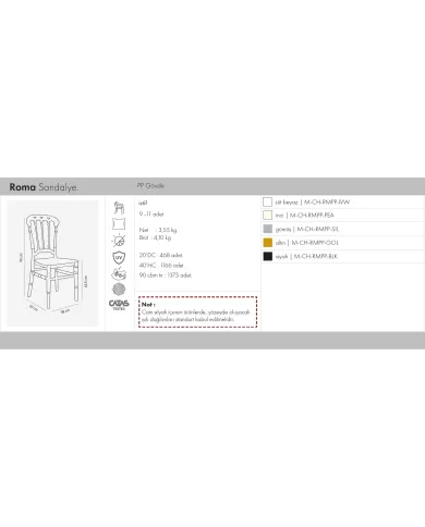 Roma Sandalye