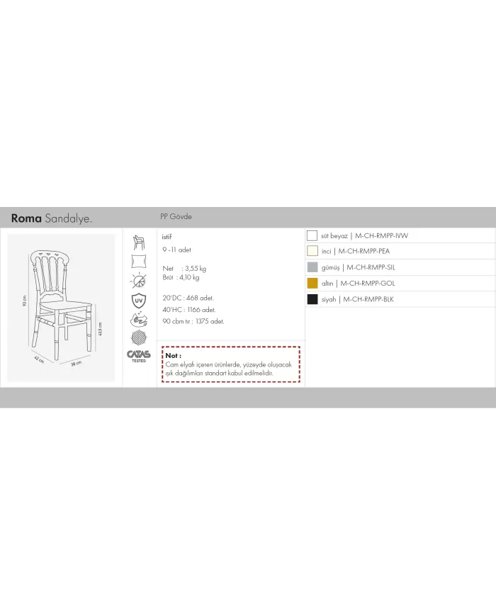 Roma Sandalye
