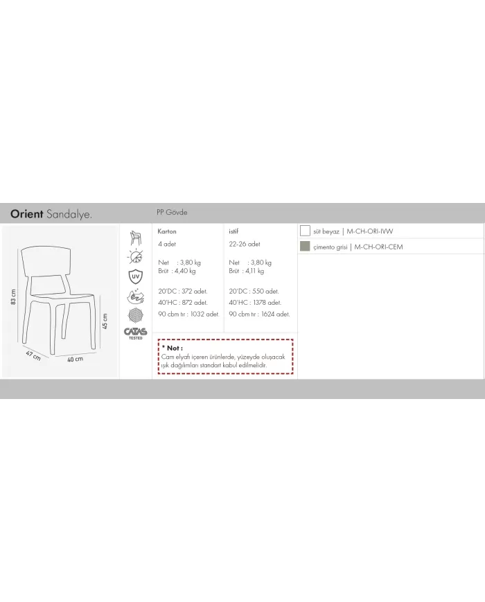 Orient Sandalye