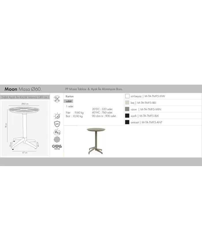Moon Masa Sabit Ø60