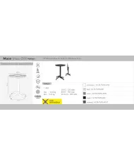 Moon Masa Katlanır Ø60