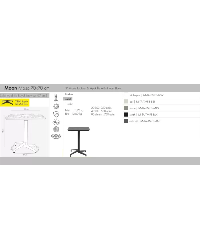 Moon Masa Sabit 70x70