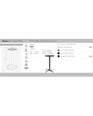 Moon Bar Masa Sabit Ø60