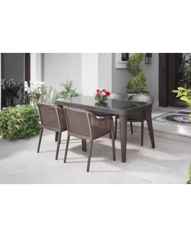 Osaka-X Masa 90x150 | Camlı