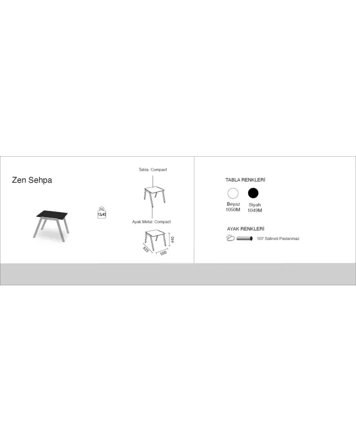 Zen Sehpa (Paslanmaz)