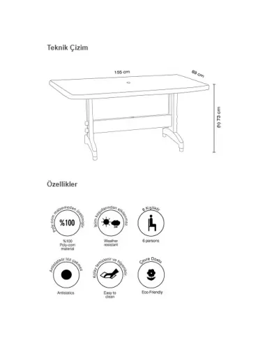 PRESTIGE (88x155 cm - 6 kişilik)