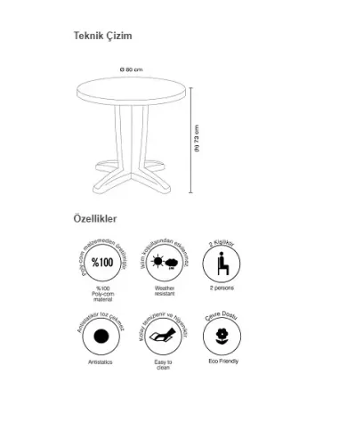 BRAVO BASIC (Ø80 cm)