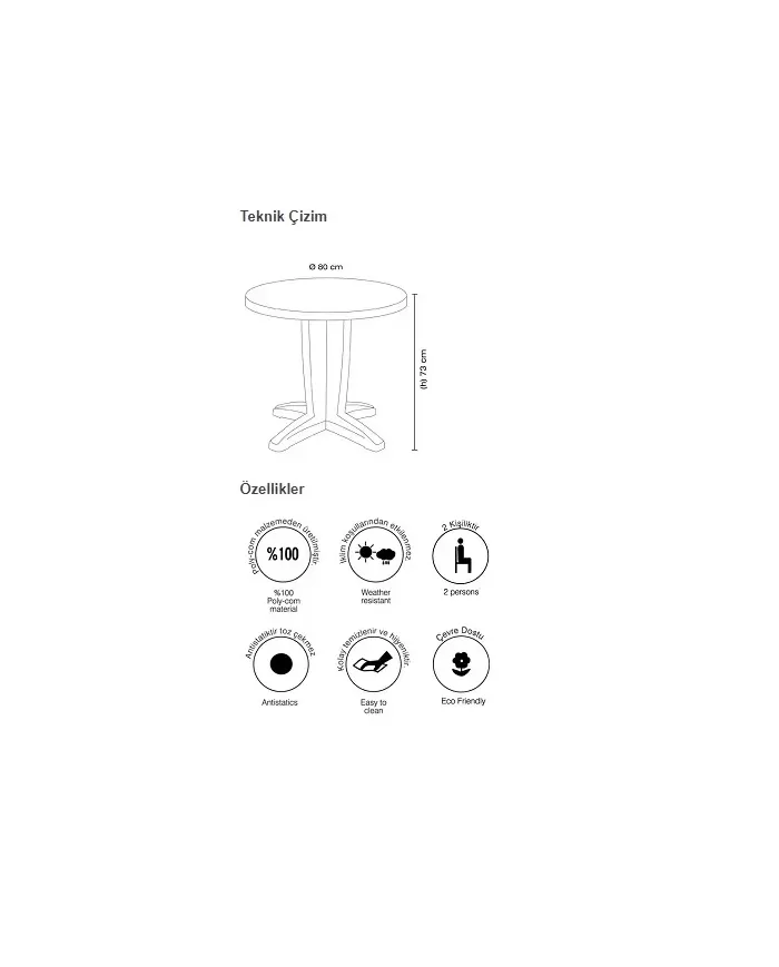 BRAVO BASIC (Ø80 cm)