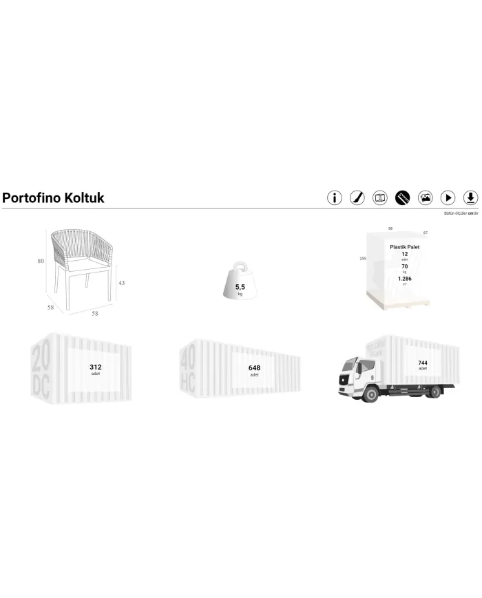 212 PORTOFINO KOLTUK