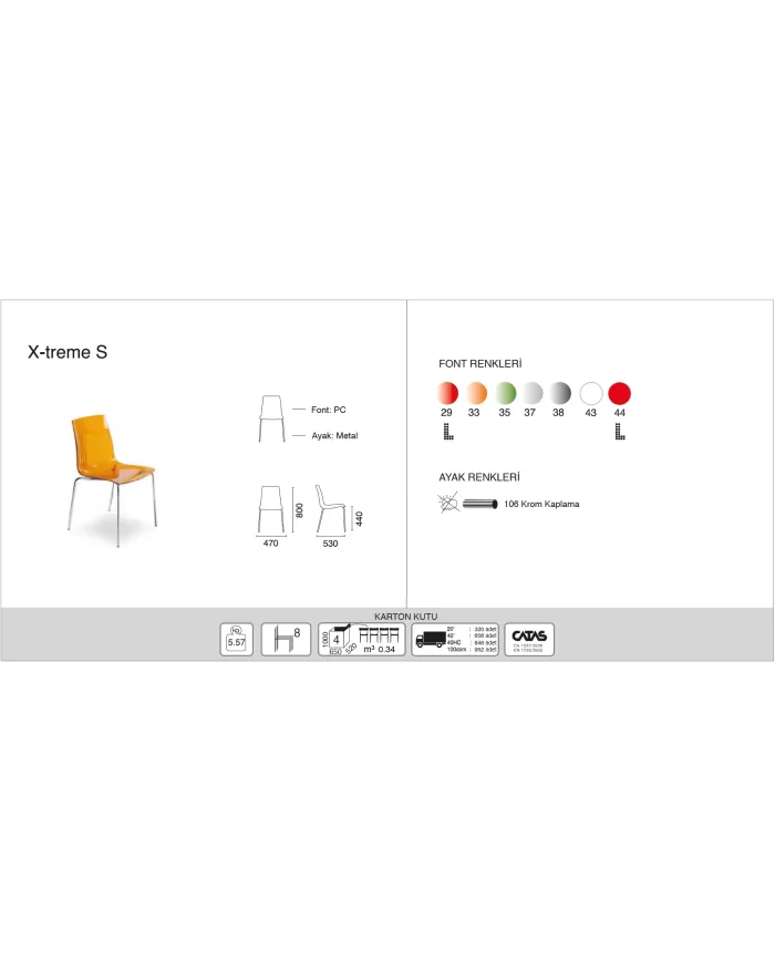 X-treme S (kromajlı ayak)