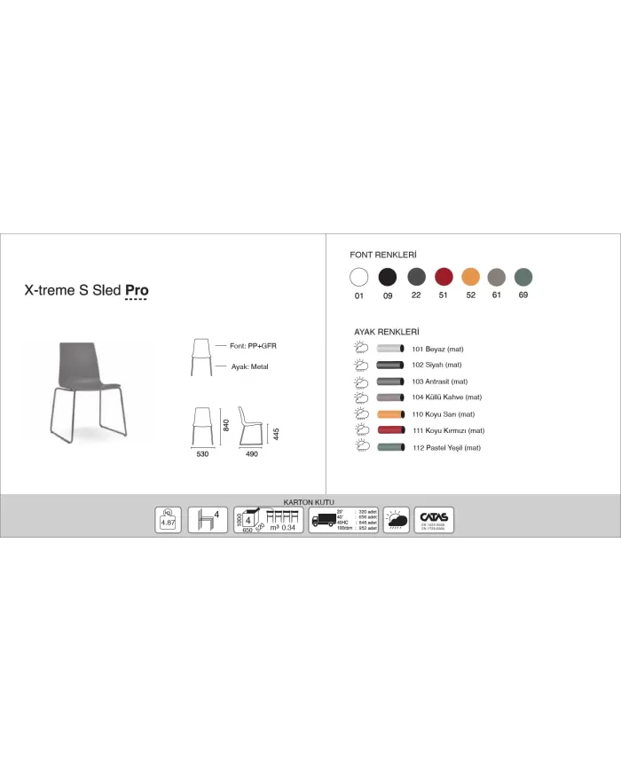 X-treme S Sled PRO (boyalı ayak)