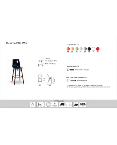 X-treme BSL Wox (h:75) iroko