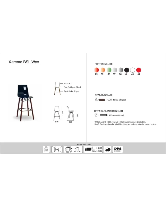 X-treme BSL Wox (h:75) iroko