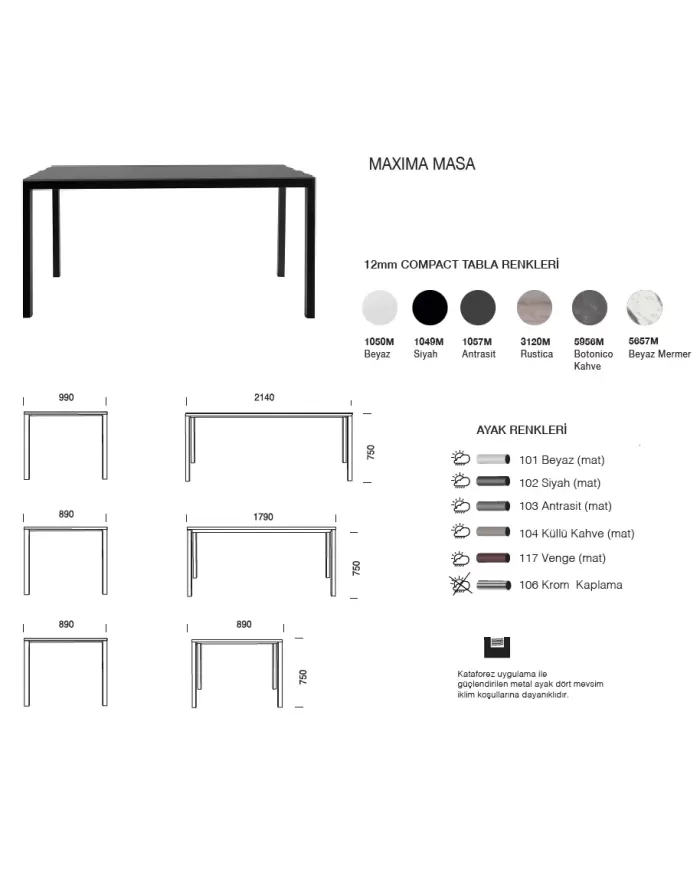 MAXIMA MASA (89x89, 179x89, 214x99)