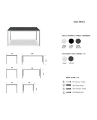 IDEA MASA (79X79, 119X79, 139x79)