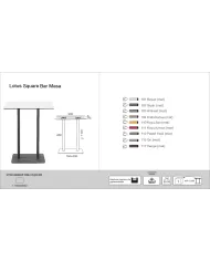 Lotus Square Masa (119x69) - BAR
