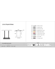 Lotus Square Masa (119x69/119xx79/139x79)