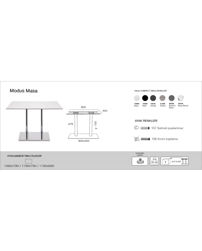 Modus Masa (69x119/79x119/79x139)