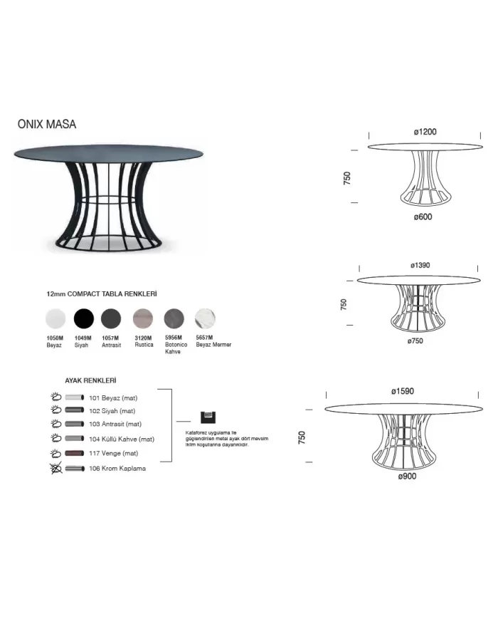 ONIX MASA (Ø120, 139, 159)