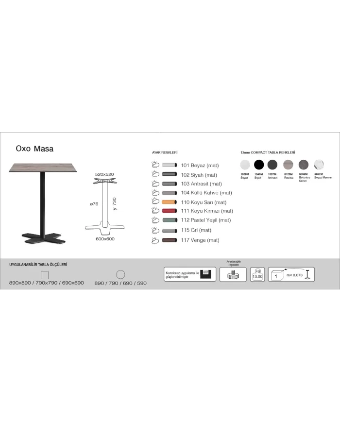 Oxo (60) Masa (69/79/89)