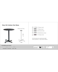 Step 323 Katlanır Masa (66 taban) - BAR