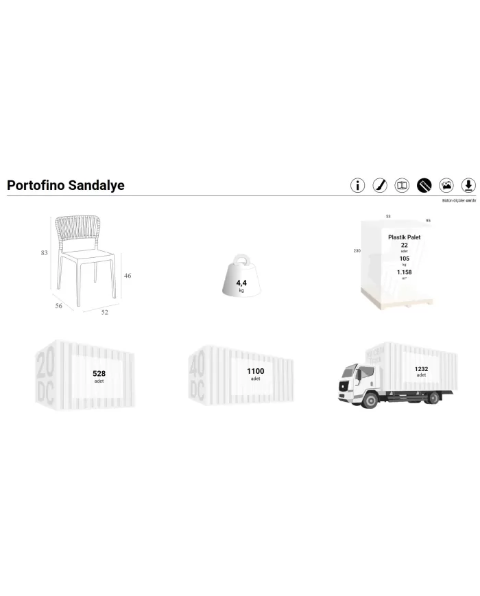 213 PORTOFINO SANDALYE