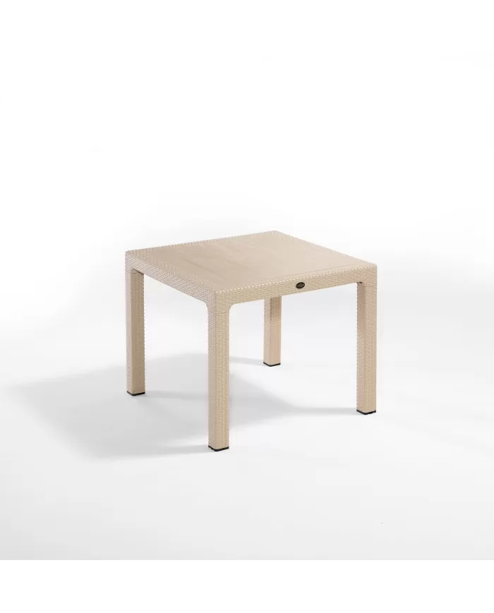 Classi Rattan Masa 90x90 Camsız