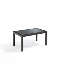 Classi Rattan Masa 90x150 Camlı