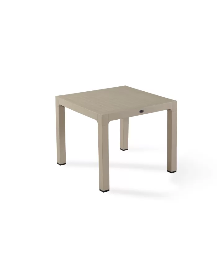 Wood Masa 90x90 Çizgili Cam