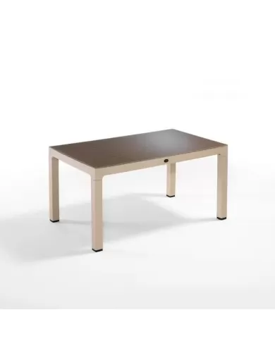 Wood Masa 90x150 Çizgili Camlı