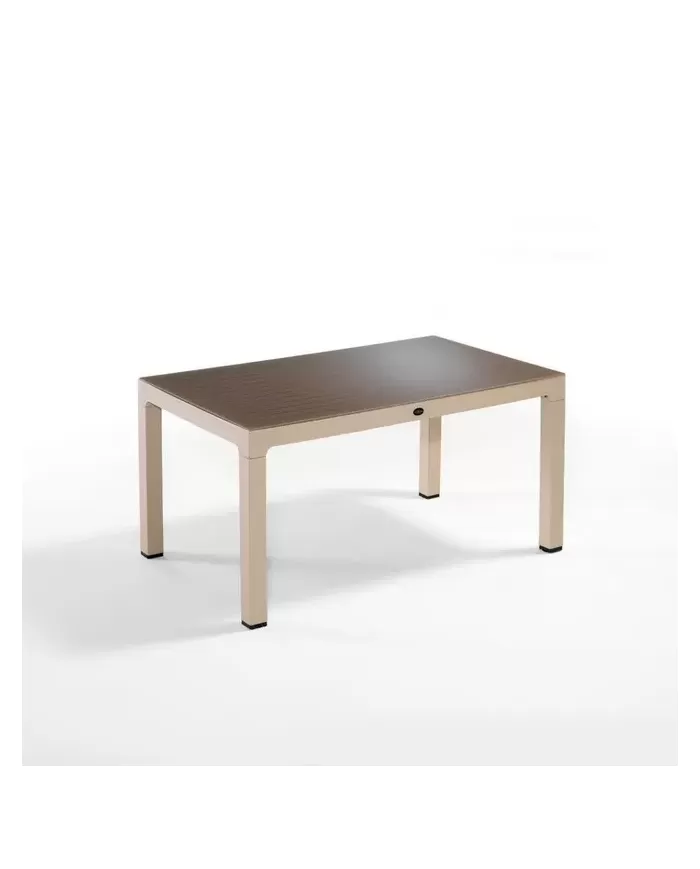 Wood Masa 90x150 Çizgili Camlı