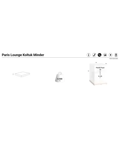 940 Paris Lounge Koltuk Minderi